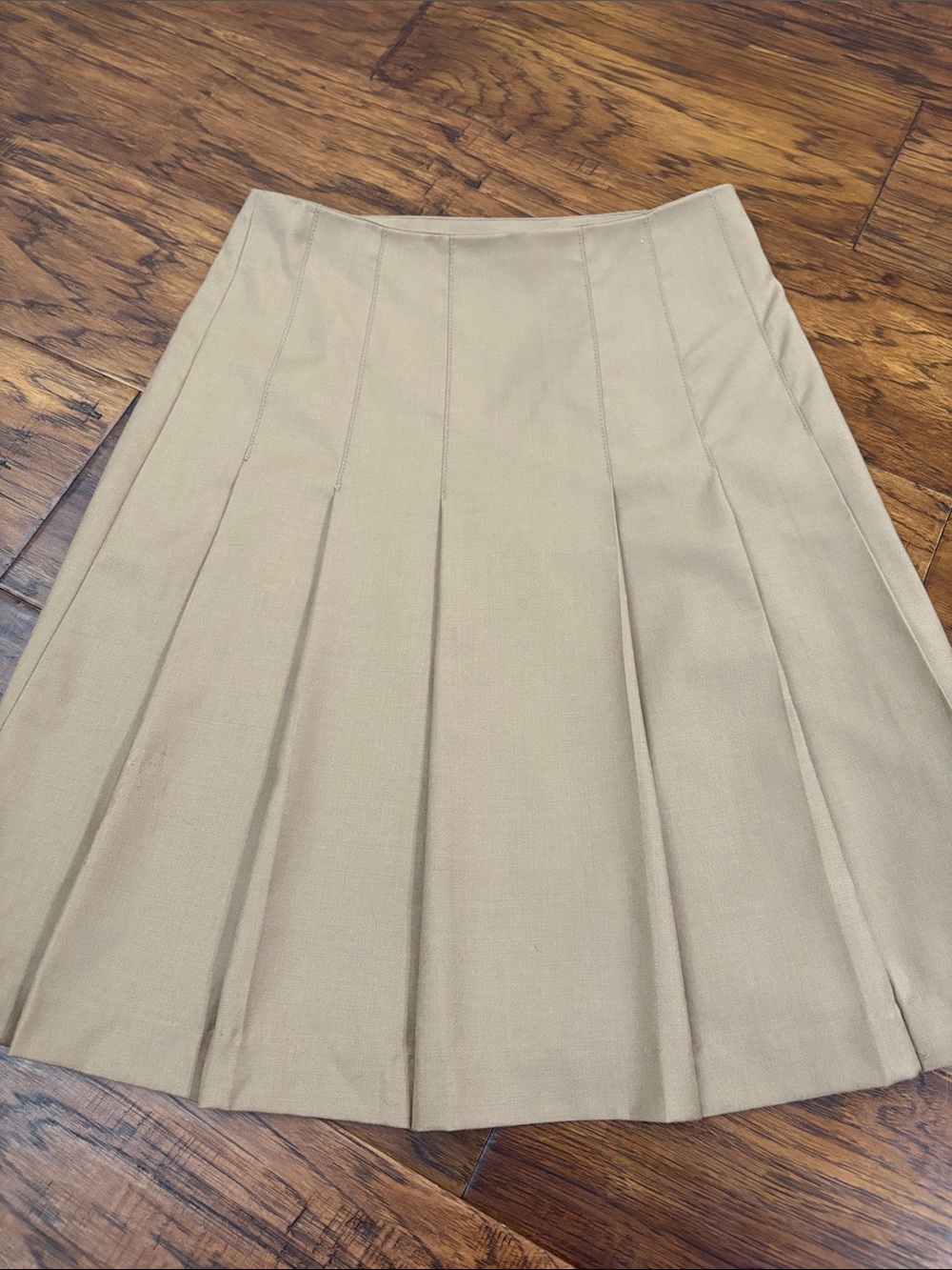 Banana Republic Wool Pleated Midi Skirt